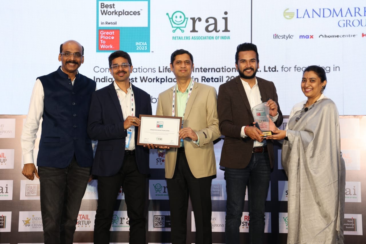 Lifestyle International Pvt. Ltd.-10 recognized as India's Top 10 Best Workplaces in Retail by GPTW 2023